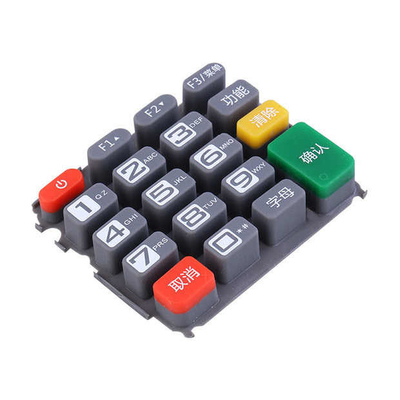 Pos 機械 シリコンキーボード カスタマイズされたゴム部品とプラスチック部品