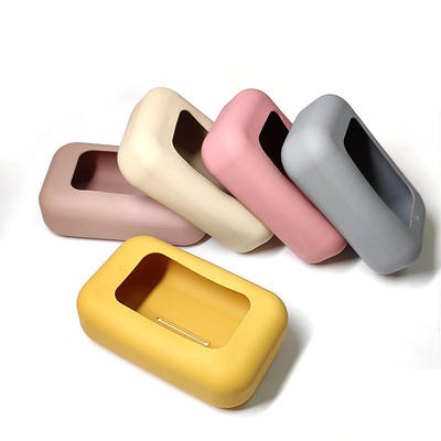 日常用品用のカスタマイズ可能なロゴ付き シリコン多色のティッシュボックス