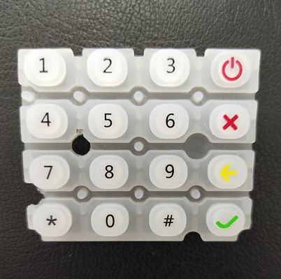 印刷をエッチングする透明なシリコーン ゴムのキーボードのキー レーザー
