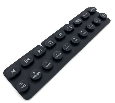 Bluetooth音楽スピーカーのための防水シリコーン ゴムのキーボード